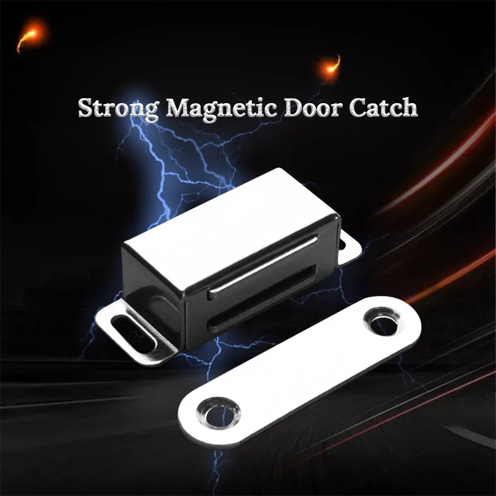 

Stainless Steel Magnetic Door Catch, Heavy Duty Magnet Latch Cabinet Catches for Cabinets Shutter Closet Furniture Door