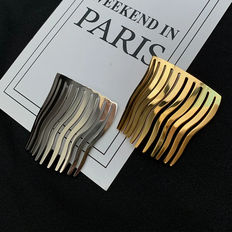 

Cool Metal Traceless Hair Internet Celebrity Pour Hair Comb Bangs Clip Top Clip Hairpin Hair Ornaments Female South Korea Head