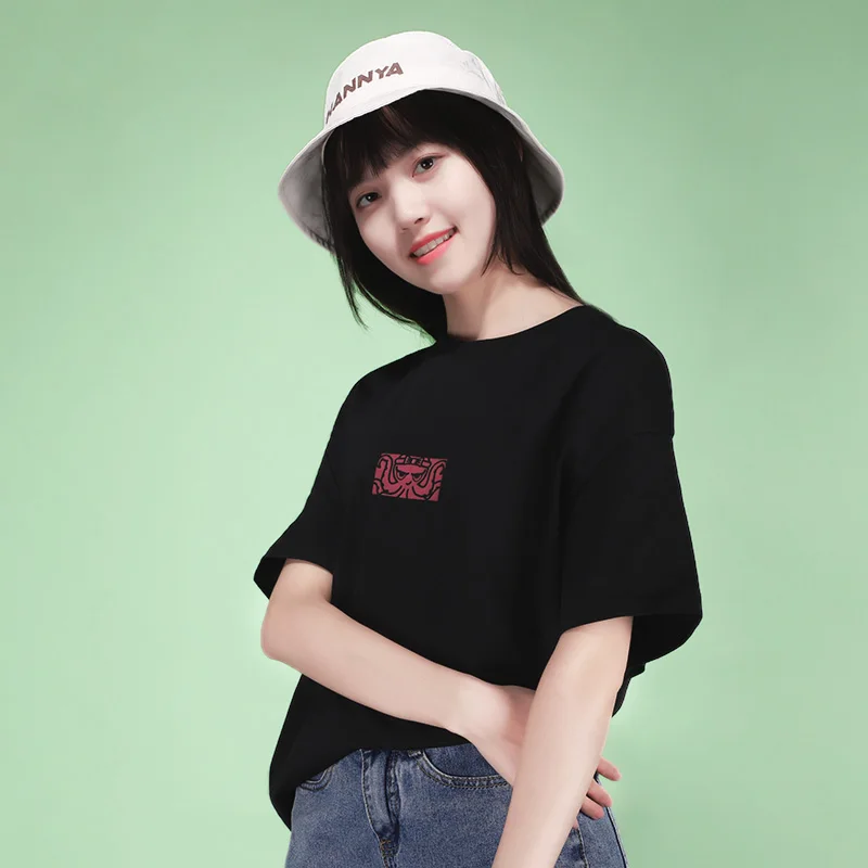 

British Museum Octopus Street Fashion T-shirt Oversize Drop Shoulder Short Sleeve Loose All Cotton Men's Women's T-shirt Summer