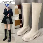 Черные лакированные кожаные ботильоны с круглым носком из лакированной кожи, бежевые женские модные зимние длинные женские ботинки Botas Mujer