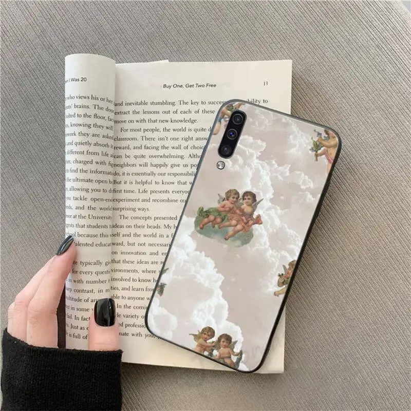 

Vintage Painting Paradise Angel Phone Case For Samsung galaxy S 9 10 20 A 10 21 30 31 40 50 51 71 s note 20 j 4 2018 plus