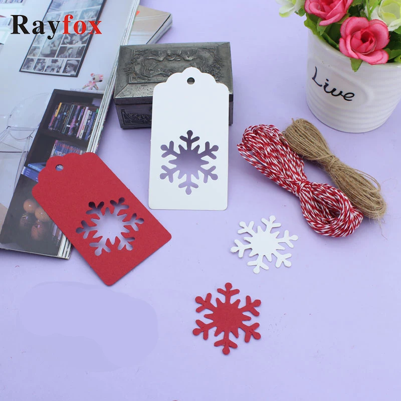 50 шт. Рождественское украшение для дома многоцветные крафт бумажные бирки кулоны