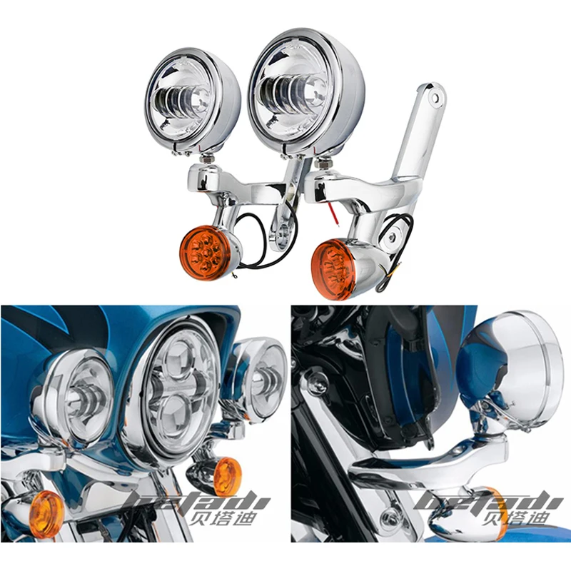 Аксессуары для мотоциклов 4 5 светодиодный ные Противотуманные фары