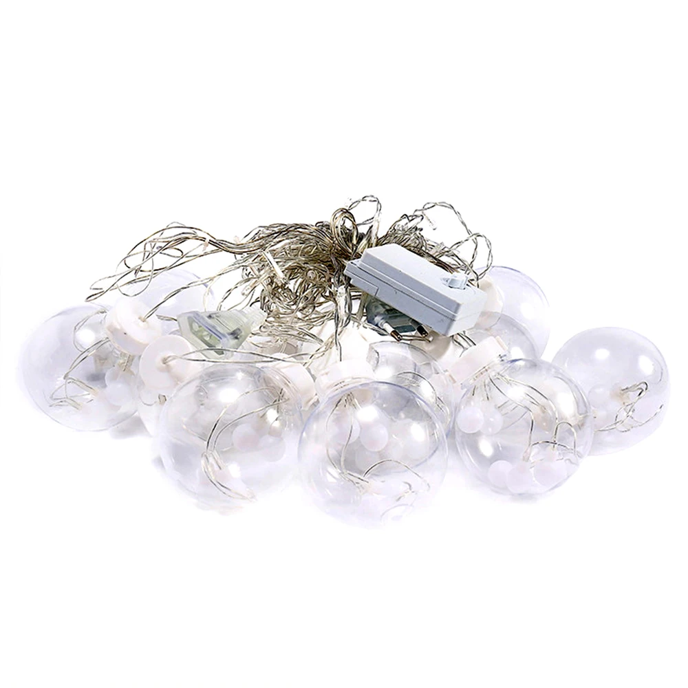 

For Home Wedding Party Garden Window Christmas 12 Ball Xmas Decor String Christmas Decorations New Waterproof 2.5m