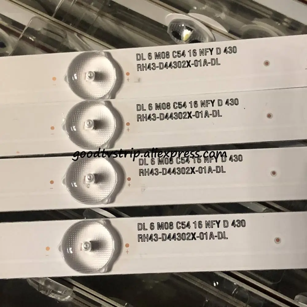 4 шт. Светодиодная подсветка полосы для 43 дюймов LED43HD580 LED43HD560 RH43-D4302X-01A-DL HL-430-4X10