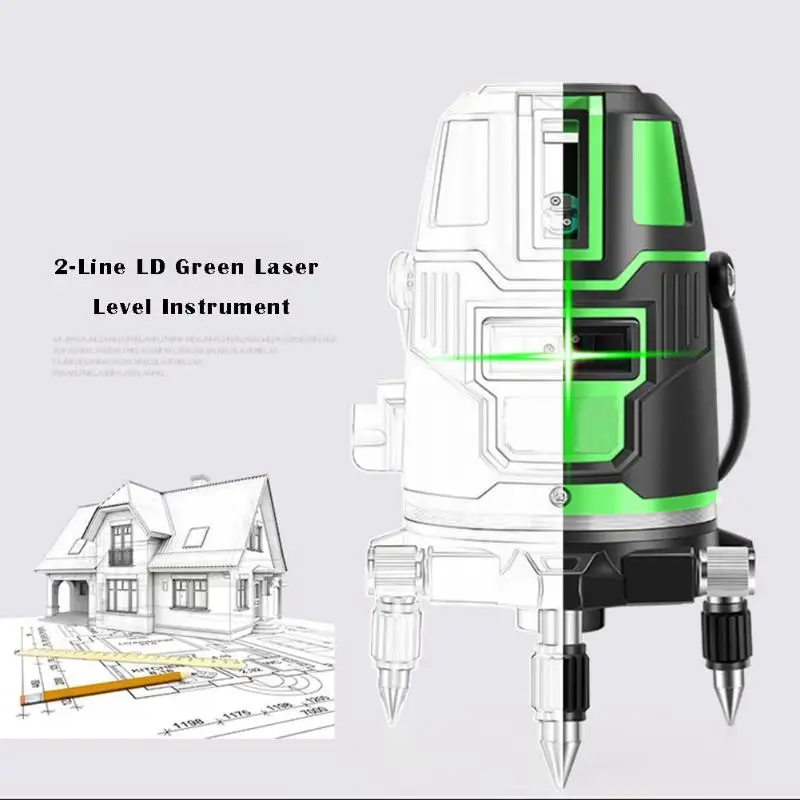 Зеленый LaserLevel 360 градусов поперечная линия роторные инструменты для измерения уровня 5 линий 6 точек для строительных инструментов