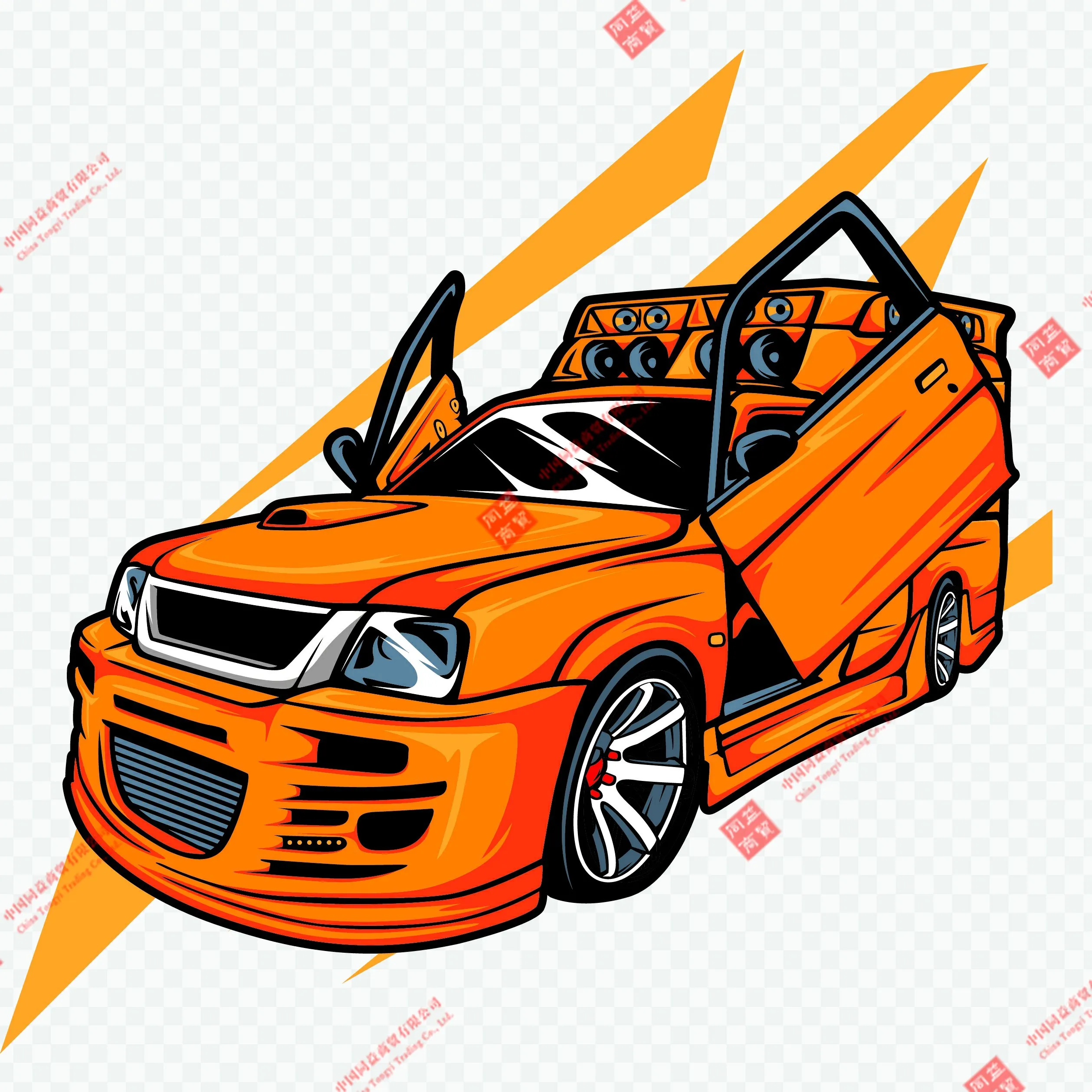 

Classic Racing car Pattern Car Sticker Waterproof Sunscreen Decal Poster Laptop Car Sticker Motorcycle Sticker Vinyl PVC