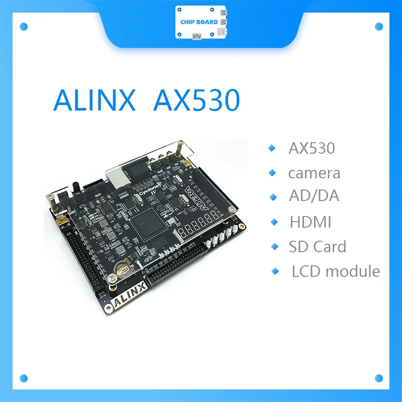 

ALINX AX515 Brand Intel ALTERA Cyclone IV FPGA Development Board NIOS EP4CE15 EP4CE30 DDR2 Gigabit Ethernet USB