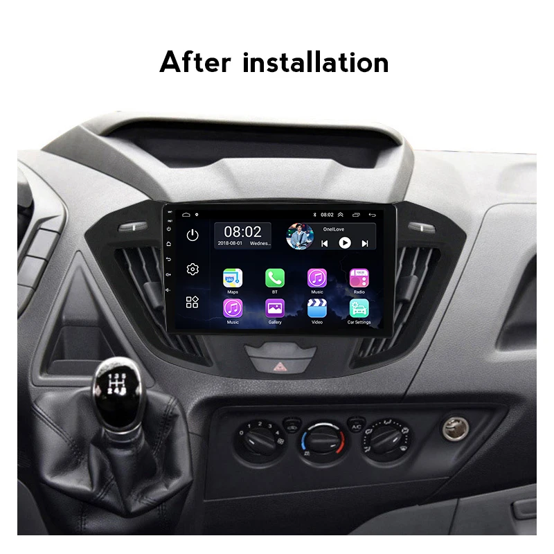 Автомобильный мультимедийный плеер 4 ядра 2 + 32 ГБ для Ford Transit Tourneo Custom 2016-2020 Android 11