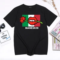 maneskin t shirt women rock gesture graphic tops summer fashion casual unisex t shirts harajuku streetwear hip hop tshirt
