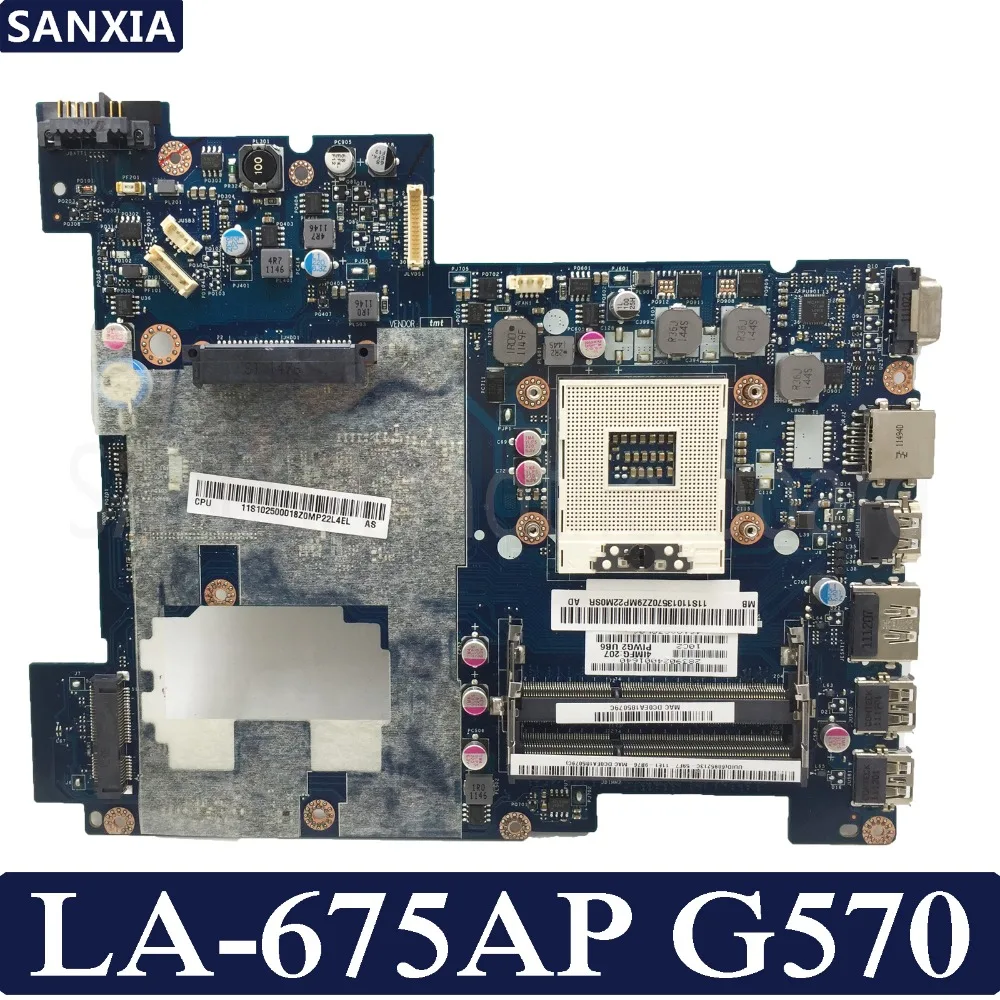 Материнская плата KEFU PIWG2 для ноутбука Lenovo G570 протестированная оригинальная
