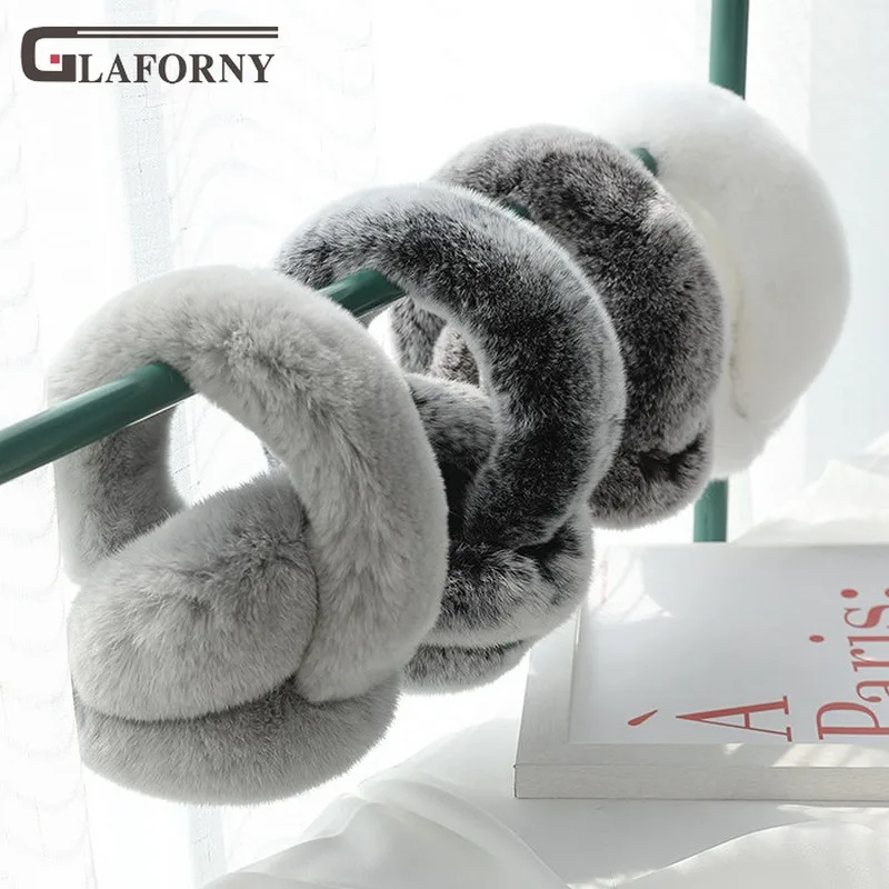 2019 корейская версия нового кролика рекс настоящие меховые наушники зимние