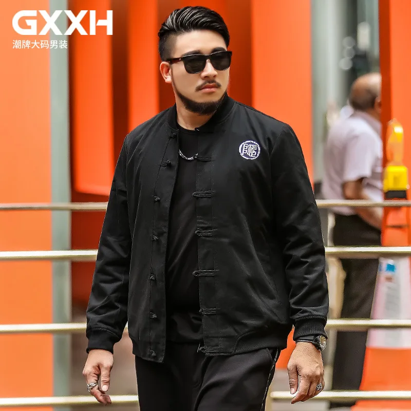 GXXH chinoisery 2019 осенне зимняя мужская куртка брендовый размер плюс мужской свободный