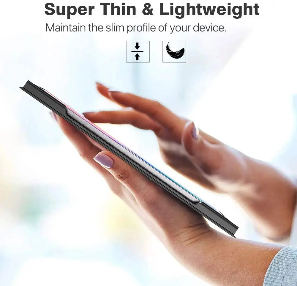 

Suitable for Samsung 2020 Tab S7Plus 12.4 Tablet PC Cover Tab S7 Pen Slot Tri-Fold Magnetic Leather Case Anti-drop and Dustproof