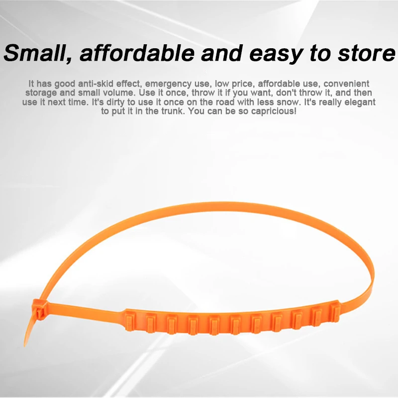 

Car Snow Chains Emergency Winter Driving Non-Slip Tire Chain for Car Truck SUV Easy Installation DSS899