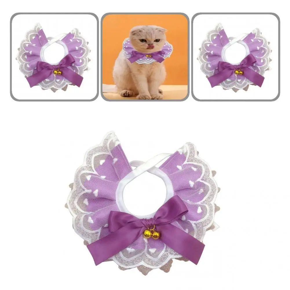 

Casual Cute Pet Necklace Decor Collars Lovely Pet Collar Soft Touch for Kitten