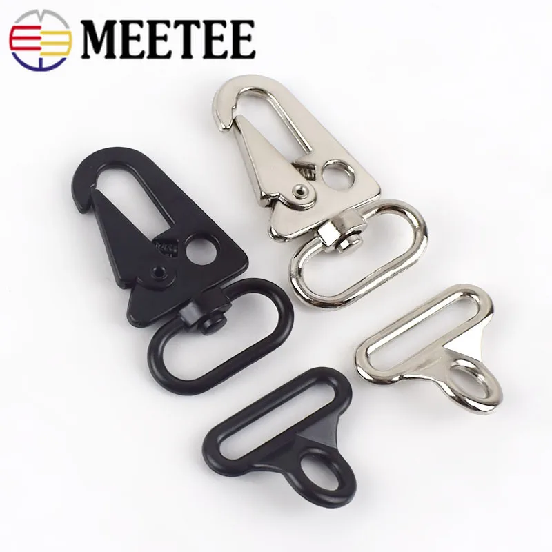 Meetee 5/10 комплектов 40 мм застежки для сумки карабин двойные пряжки улицы Рюкзак