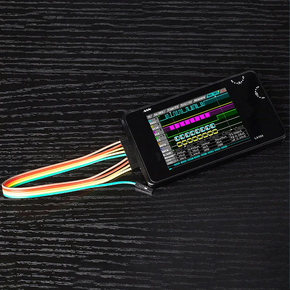 

LA104 Oscilloscope Digital Display Mini Professional Portable USB Sampling Rate 4 Channels Aluminum Large Screen Logic Analyzer