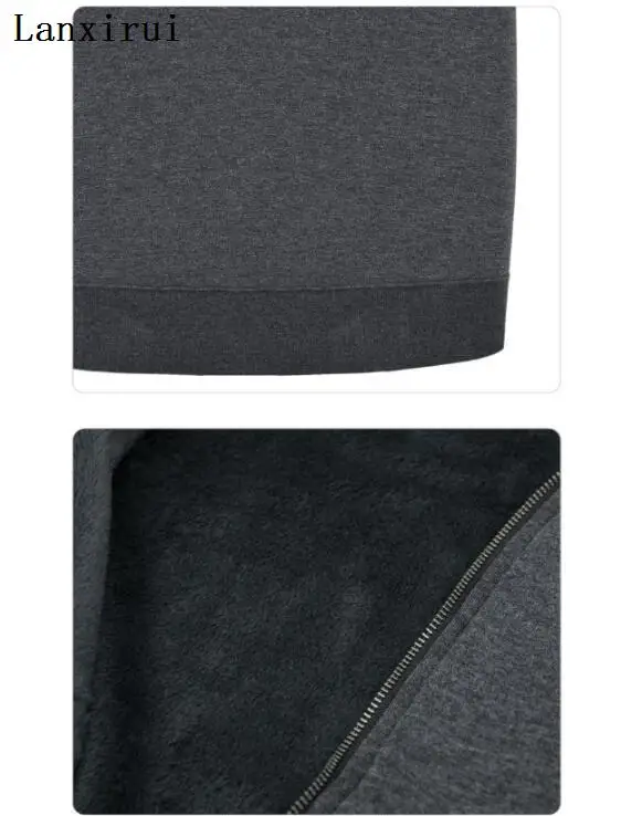 

Lanxirui Plus size women's large lapel hooded coat in the long section loose plus fat winter cotton suits women