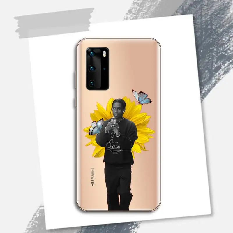 

ASAP Mob Asap Rocky Rapper Phone Case Transparent for Huawei P honor 8 10i 20 30 40 smart 2019