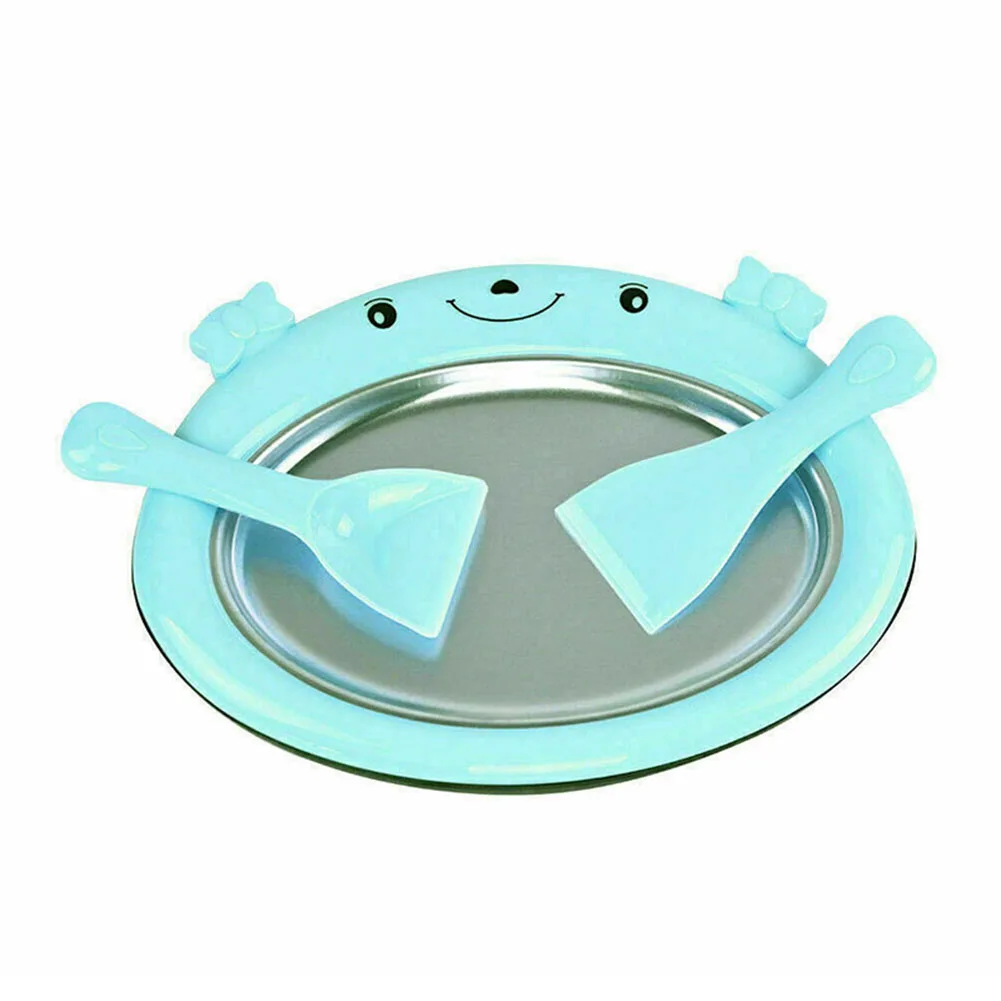 

Instant DIY Ices Cream Maker Ices Roll Pan Machine Yogurts Homemade Plate EIG88