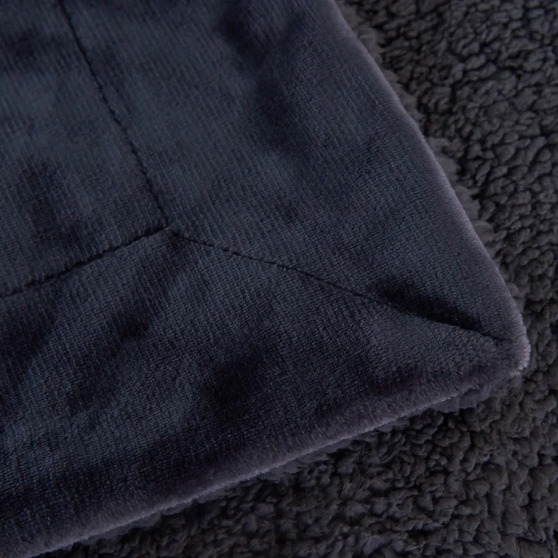 Зимнее плотное теплое двустороннее одеяло кашемировое офисное покрывало для ног