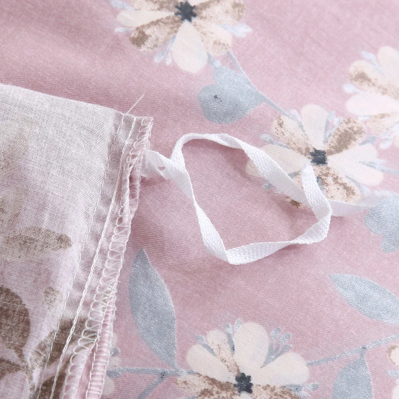 1 шт. пододеяльник розовый Стёганое одеяло из чистого хлопка с цветочным принтом