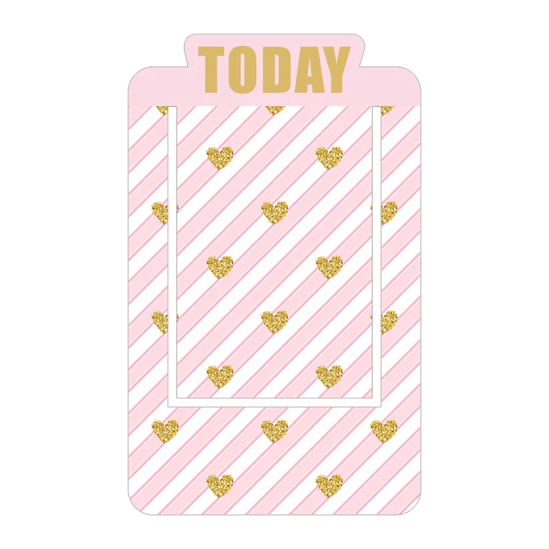 lover today Pomtheon ПВХ покрытый пластик Bookmarks для книг сегодня Неделя Месяц указатели книги аксессуары для планировщика канцелярские принадлежности - Цвет: lover today