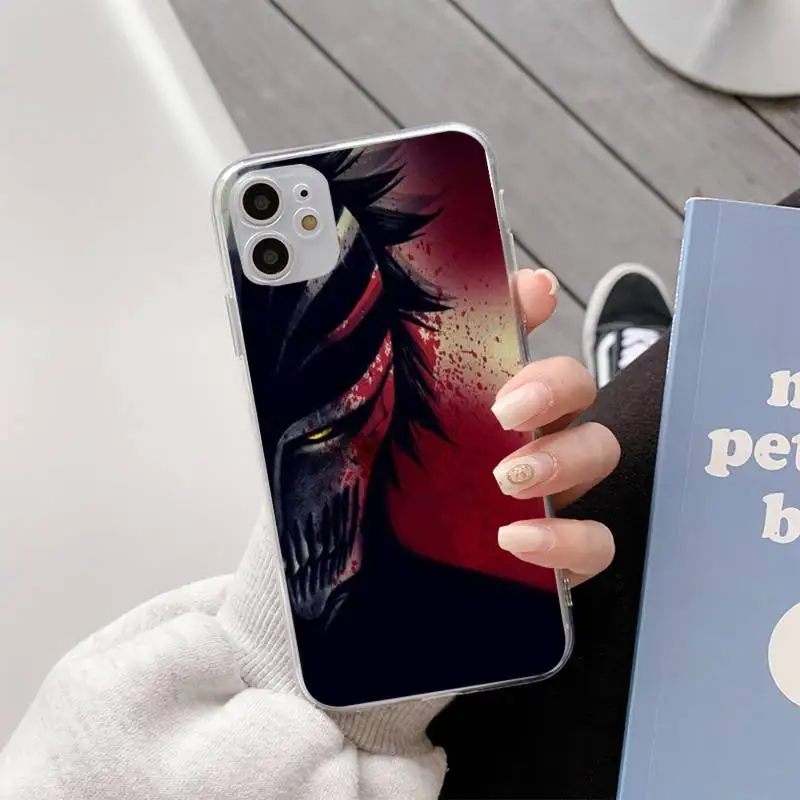 

Anime Bleach Phone Case For Iphone11 12 Pro Max SE 2020 6s 7 8 Plus X Xs Max Xr Transparent Soft Silicone Cover