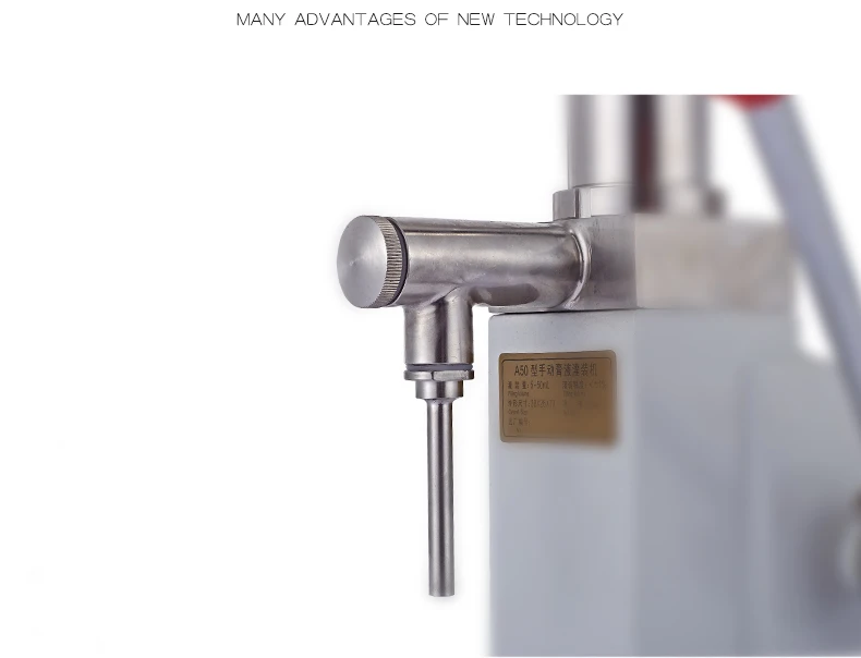 Пищевая разливочная машина Ручное давление нержавеющей пасты дозирования