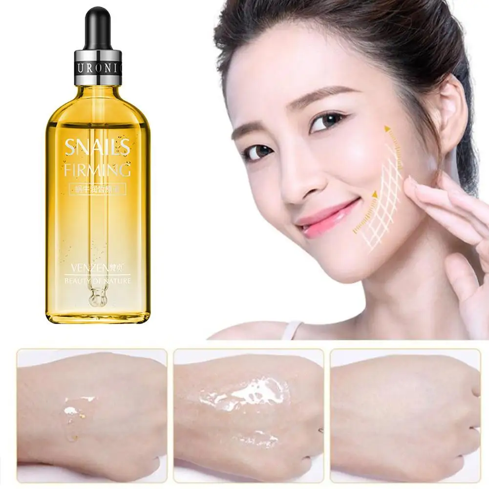 

Hyaluronic Acid Essence Replenishing Refreshing Moisturizing Tender Smooth Non-greasy Snail 24k Gold Qin Run Original Liquid