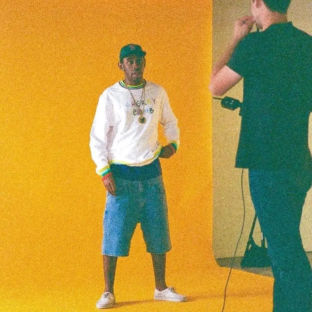 

BOMB New Unisex CHERRY golf Flower Le Fleur Tyler The Creator Hoodies Hoody hooded Sweatshirts velvet Cotton Thicken Fleece 00