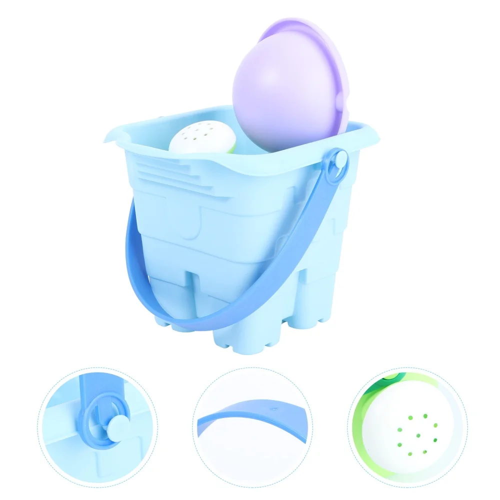 

3pcs Children Beach Toys Sand Playing Toys Sand Bucket Interesting Beach Toys