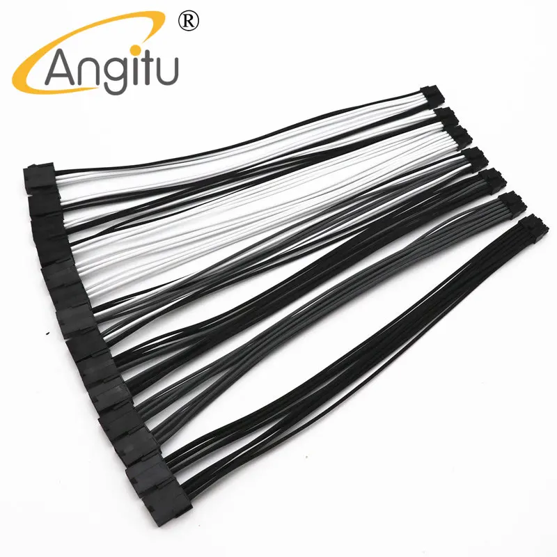 Angitu Nvidia Rtx3060 3070 3080 Rtx3090 12pin Cabo de Alimentação Mini 12p a 2x8pin Cabos de Adaptador Gpu30cm Cabos de computador e conectores