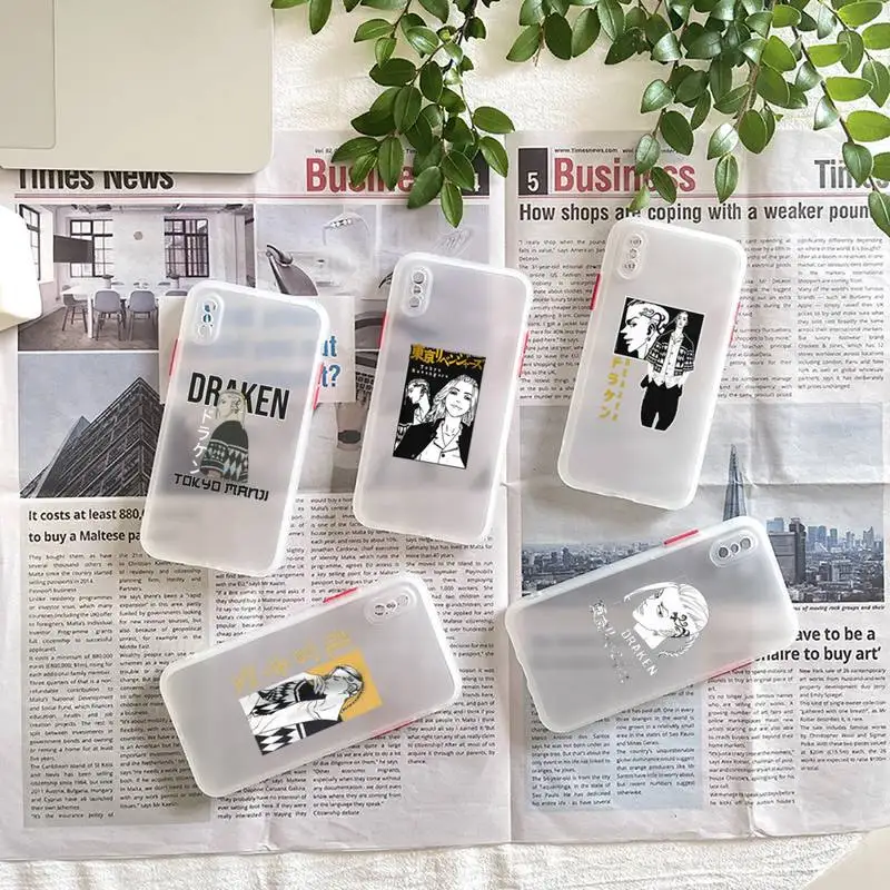 

Draken tokyo revengers anime Phone Case matte transparent For iphone 7 8 11 12 plus mini x xs xr pro max cover