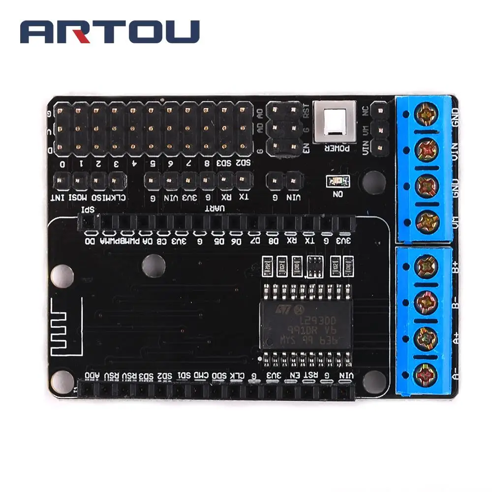 NodeMCU щит для платы двигателя L293D ESP 12E из ESP8266 Набор Diy радиоуправляемая игрушка WiFi