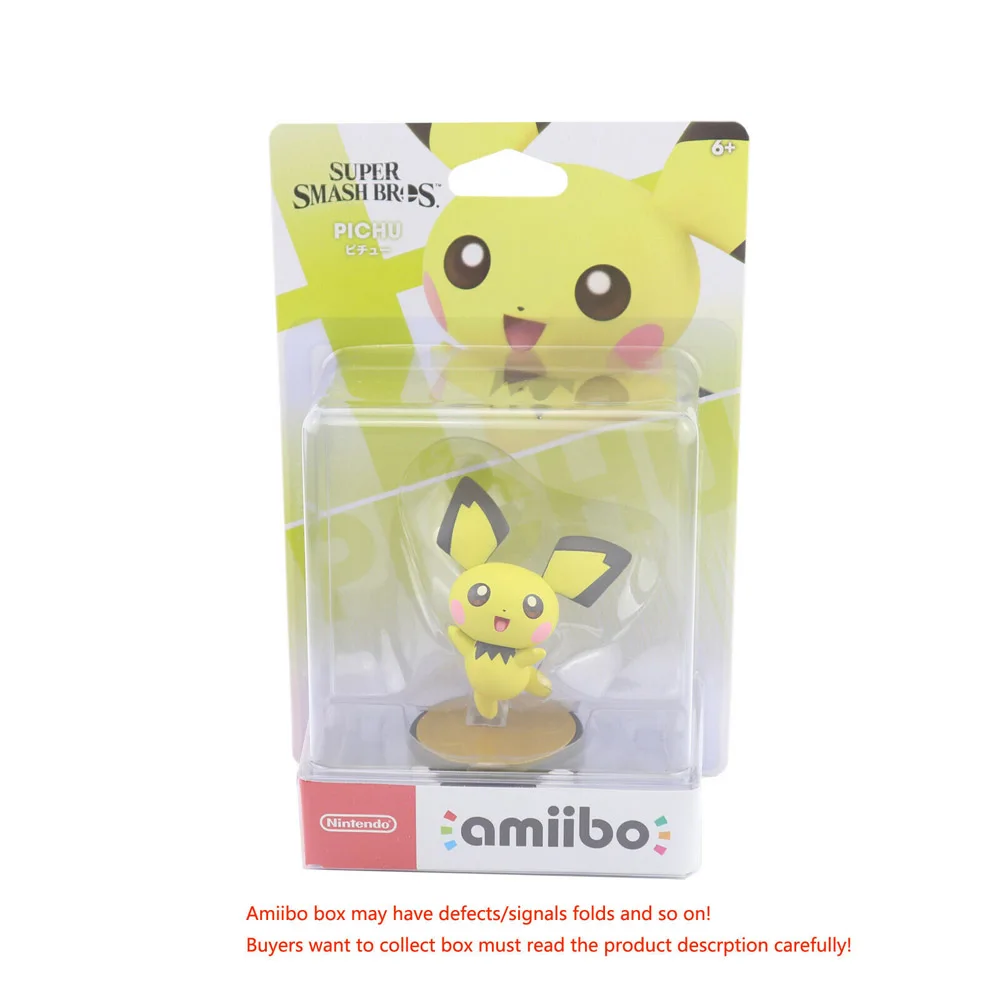 Pichu Тренажер Greninja Lucario Amiibo фигурка пиху figulas Super Smash Bros. Серия - Цвет: Pichu