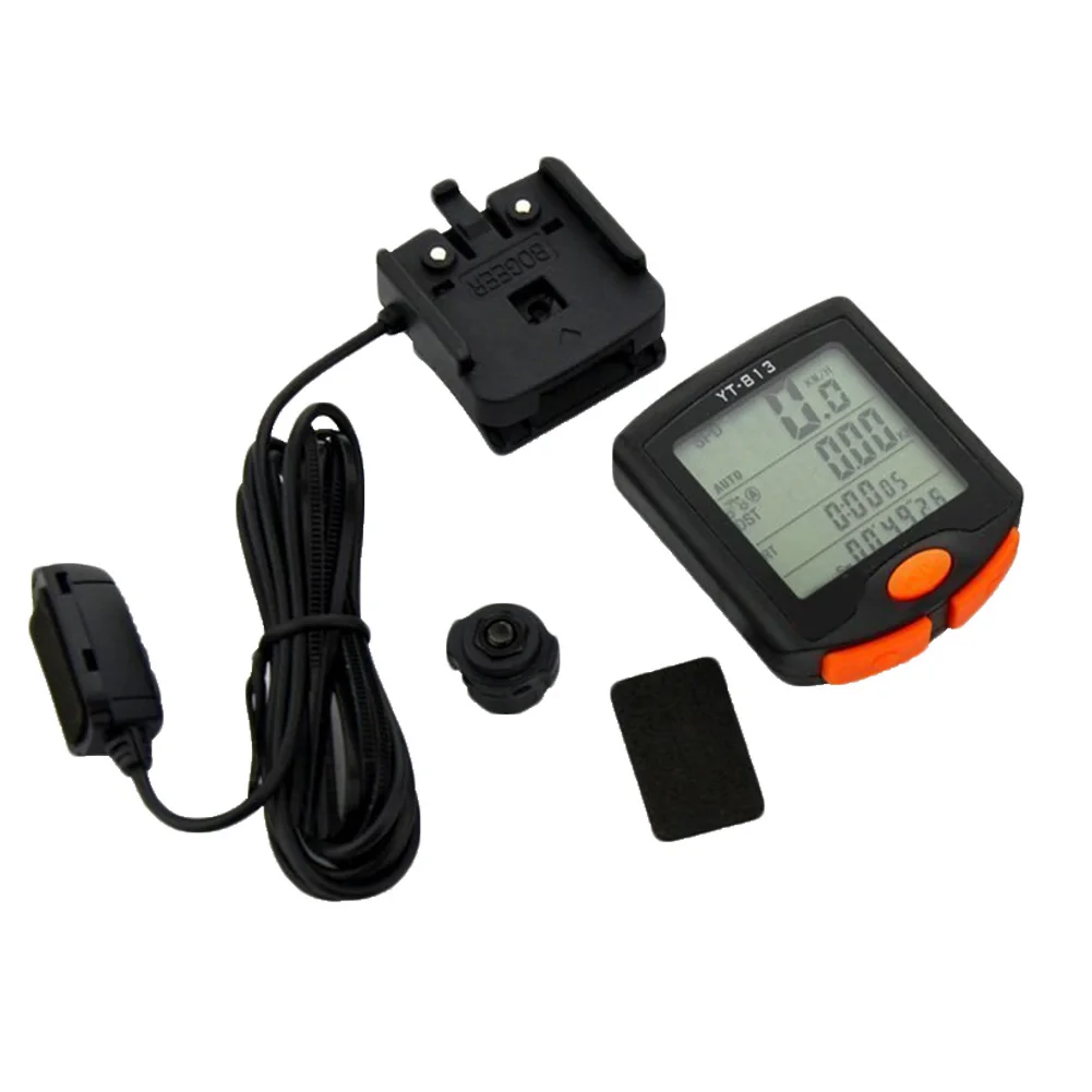 

YT-813 Bike Speed Meter LCD Display Digital Bike Computer Multifunction Waterproof Sports Sensors Bicycle Computer Speedometer