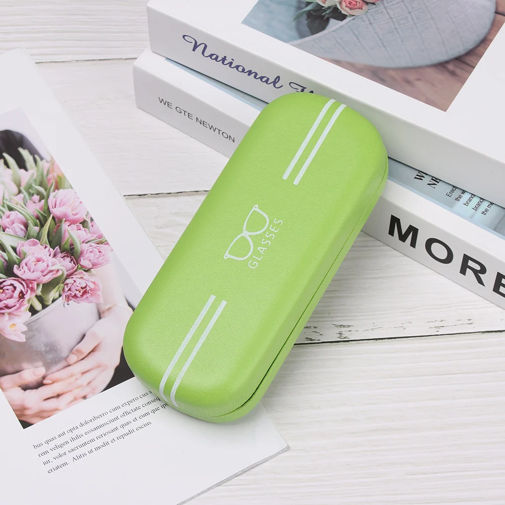 Новинка модный кожаный чехол для очков мужчин и женщин жесткий защитный чтения