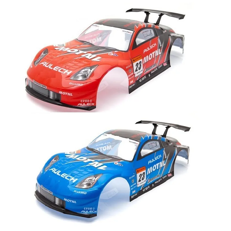 Ewellselling 1/10 RC автомобиль 195/190 мм ПВХ Окрашенный корпус с хвостом для 1:10 хобби