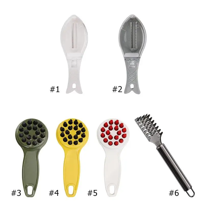 Рыбьей чешуи кисти выскабливание рыболовные Весы щетка для очистки кожуры терки