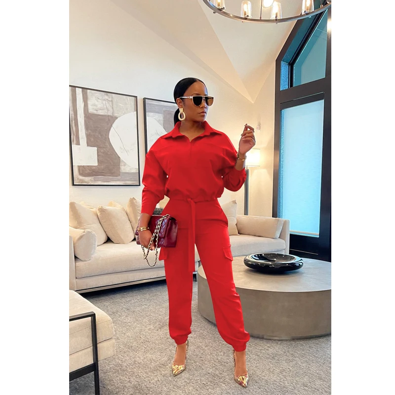 

Костюм спортивный женский однотонный из 2 предметов, с длинным рукавом