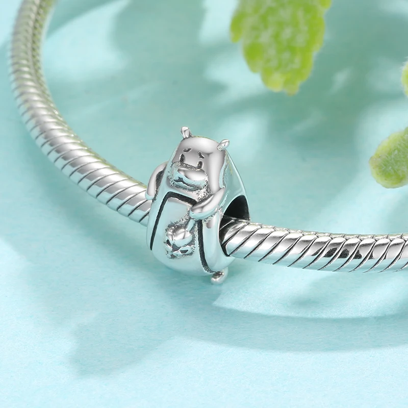 

2021 Animal Beads 925 Sterling Silver Lion Tadpole Boar Charm Fit Women Charm Bracelets Bangle DIY Supplies for Jewelry