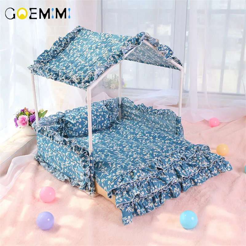 

Домик для собаки, портативная Удобная палатка для собаки, вигвам для домашних животных, собачья будка, домик для щенка, моющаяся подушка