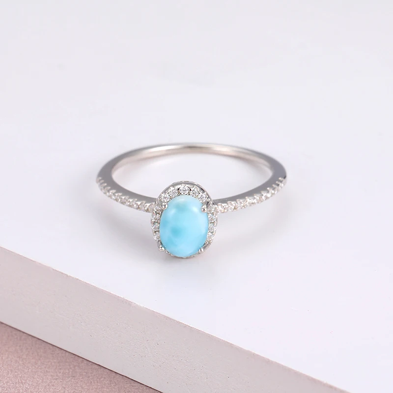 Женское кольцо из стерлингового серебра 925 пробы с натуральным камнем | Украшения