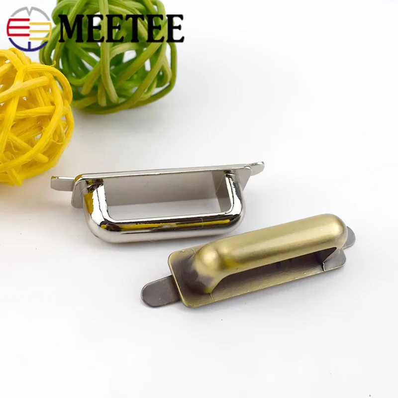 

5/10pcs D Ring Metal Buckles Bridge Connector Hanger Bags Clip Hardware Decoration DIY Sewing Luggage Accessories F1-17