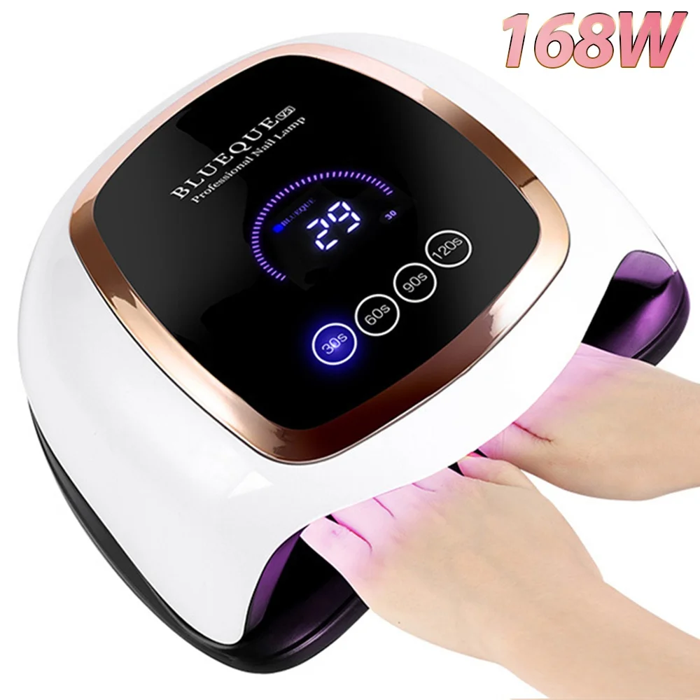 

Nail Lamp UV LED Nail Dryers Manicure Pedicure Salon Tools With Smart Motion Sensing LCD Display Curing All Gel Nail Polish Lamp