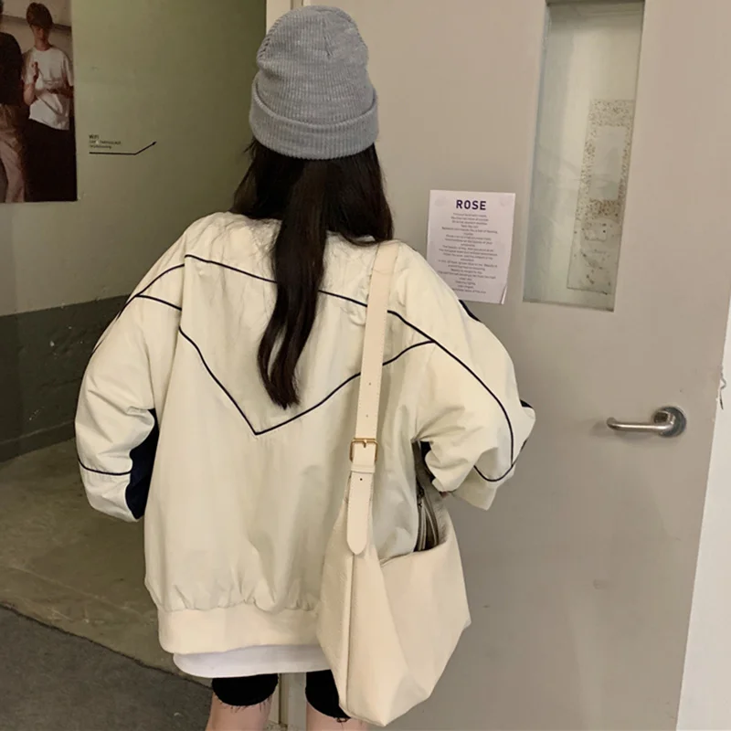 Куртка женская осенняя с принтом смайлика длинным рукавом | Женская одежда