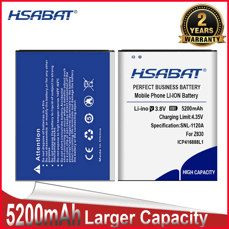 Аккумулятор HSABAT 0 Cycle 5200 мАч для Acer ICP416888L1 Z630 T03 T04 Z630S BAT T11 высококачественный