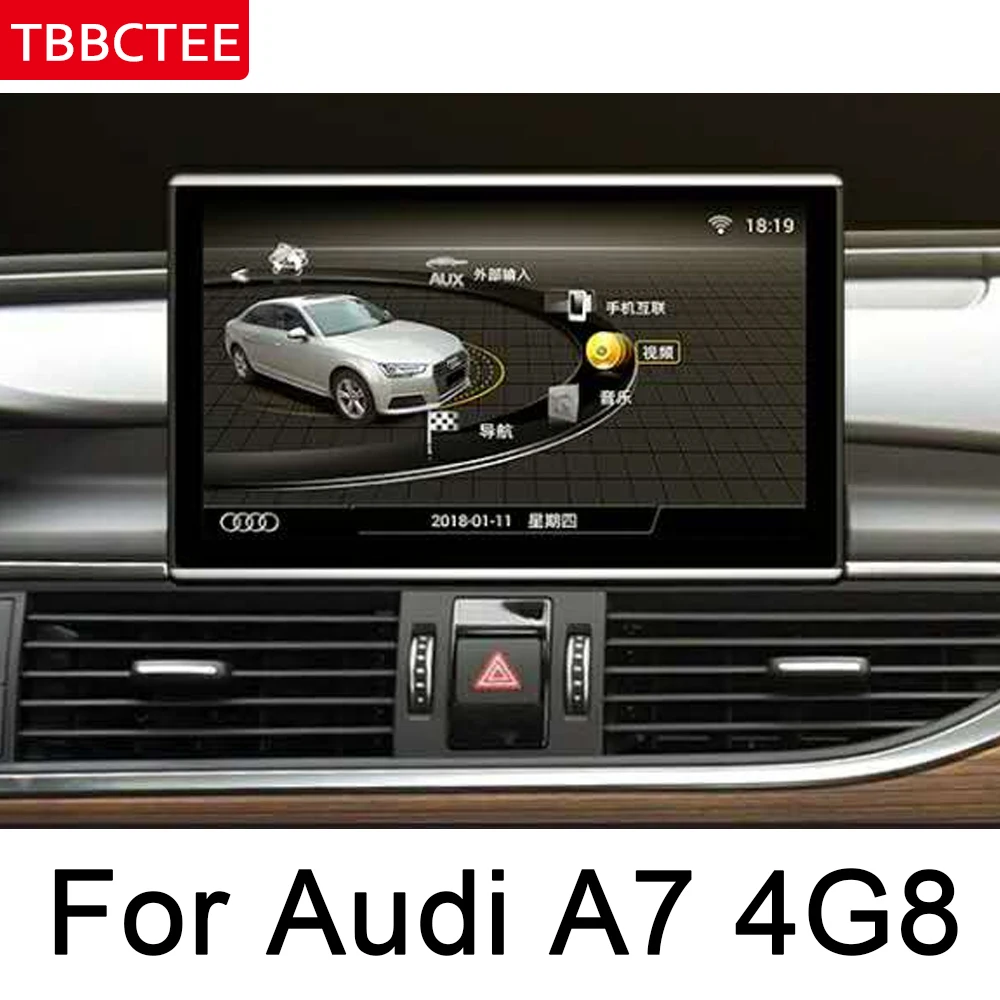 Для Audi A7 4G8 2010 ~ 2017 MMI автомобильный Android GPS навигационный мультимедийный плеер AUX USB
